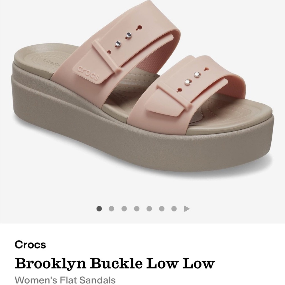 CROCS Pale Blush Platform Sandals